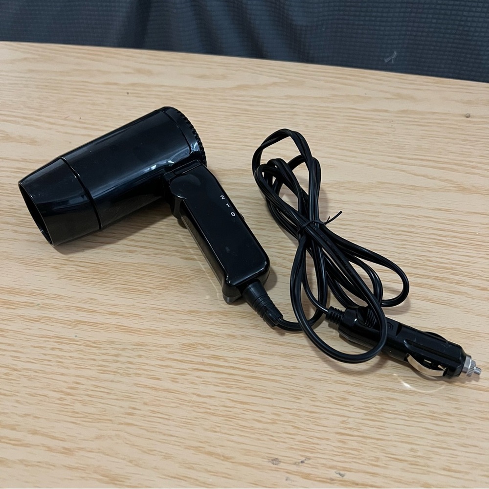 Compact Hair Dryer with Car Adapter